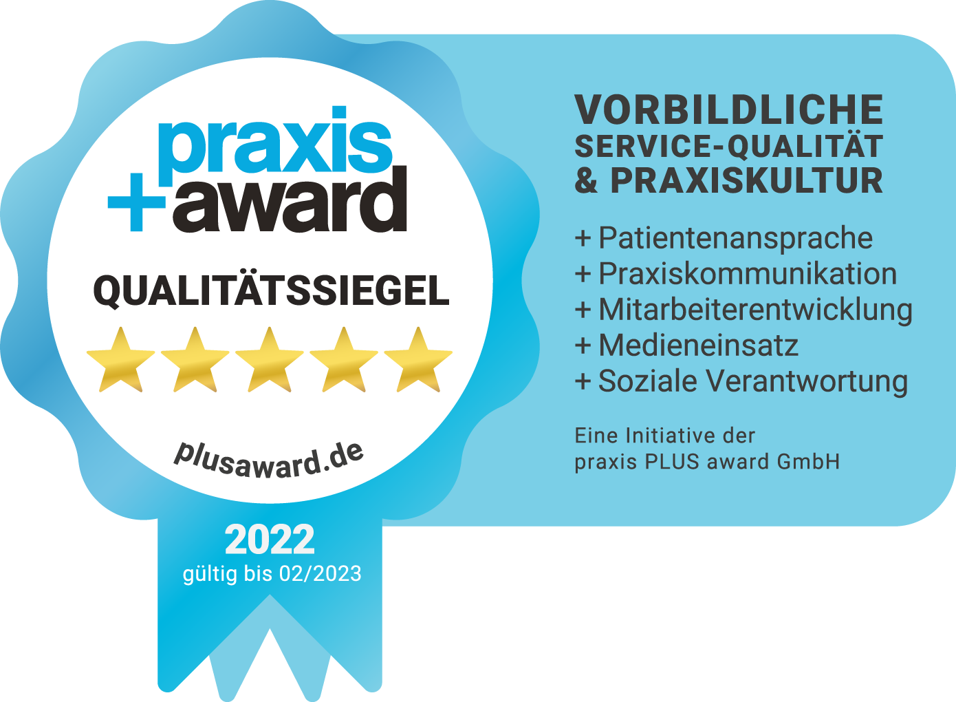 Zahnarzt Krefeld - Dr. Johannes Boldt - Praxis+Award Qualitätssiegel 2022